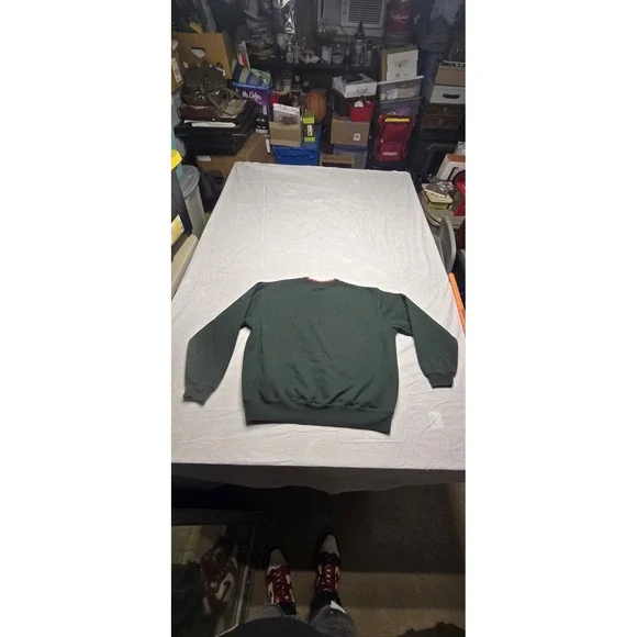 Vintage Day Breeze Dark Green Crewneck Sweatshirt Size Large 90s - Picture 7 of 11